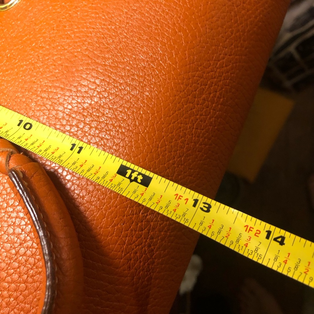 Anya Hindmarch of London! Gorgeous Orange Leather Shoulder Bag - Picture 16 of 16